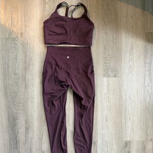Lululemon Bra and Leggings Set